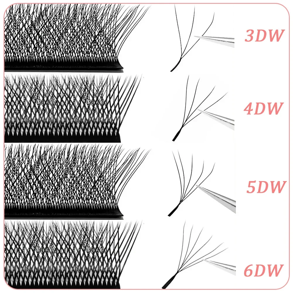 AliExpress W-Style Premade Fan Eyelash Extensions, view 2