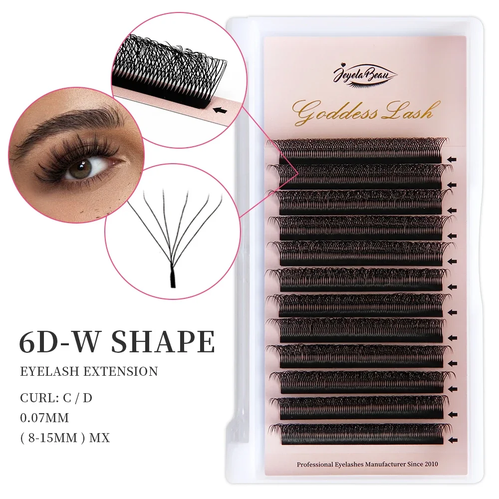 AliExpress W-Style Premade Fan Eyelash Extensions, view 4