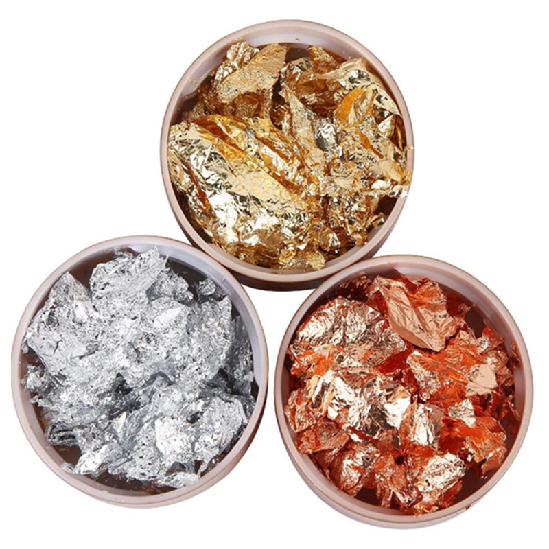 AliExpress Gold and Silver Foil Flakes for Resin Crafts, view 3