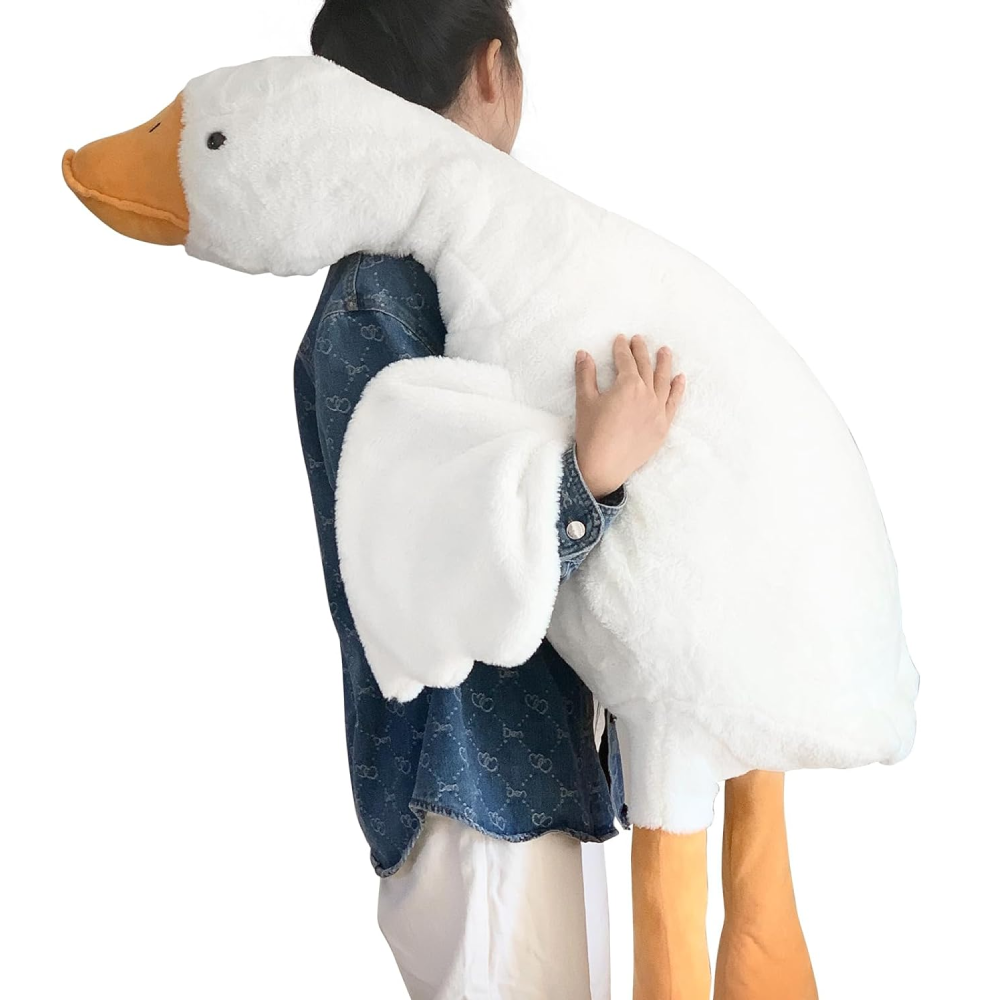 AliExpress Goose Plush Stuffed Animal Cute Duck Plush Toy, Goose Plush Soft Swan Hugging Pillow Room Decor Birthday Gift, view 2