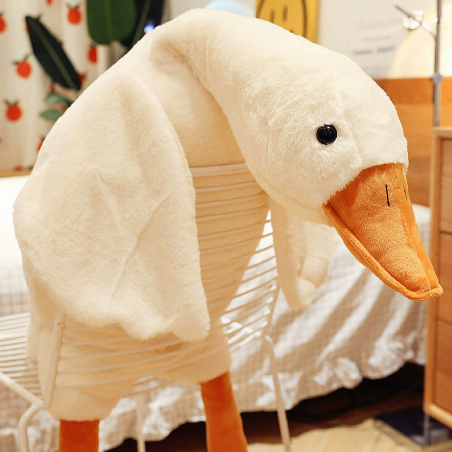 AliExpress Goose Plush Stuffed Animal Cute Duck Plush Toy, Goose Plush Soft Swan Hugging Pillow Room Decor Birthday Gift, view 3