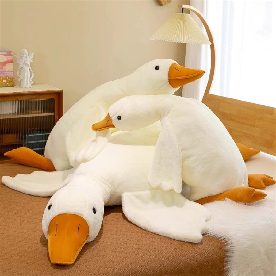 AliExpress Goose Plush Stuffed Animal Cute Duck Plush Toy, Goose Plush Soft Swan Hugging Pillow Room Decor Birthday Gift, view 5