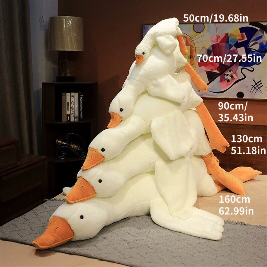 AliExpress Goose Plush Stuffed Animal Cute Duck Plush Toy, Goose Plush Soft Swan Hugging Pillow Room Decor Birthday Gift, view 6