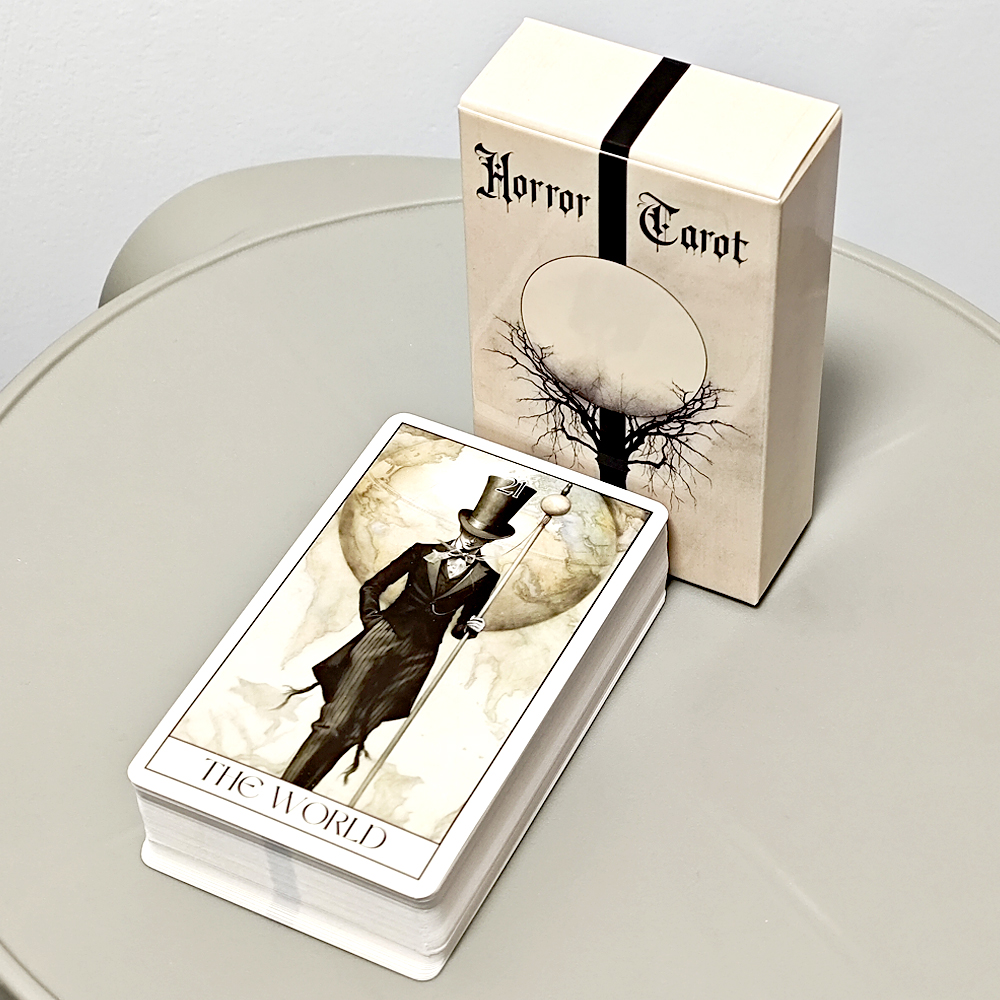 AliExpress Gothic Tarot Deck Horror Style 78 Rider-waite Cards 10.3*6cm Embark on An Eerie Journey with Our Gothic Horror Tarot Card Deck, view 5