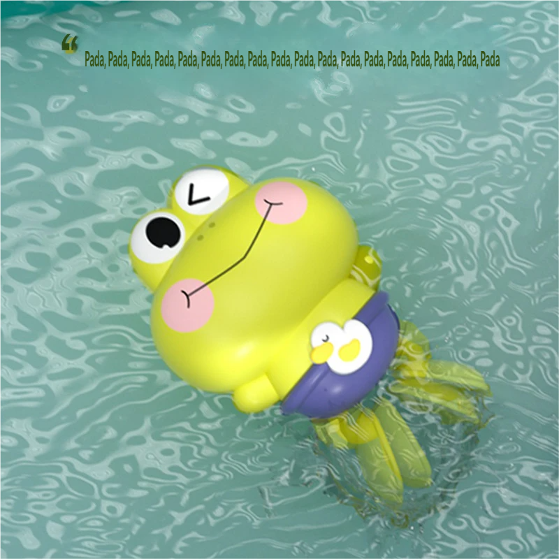 AliExpress Gowinbaby Clockwork Frog Bath Toy Kids Floating Swimming Frog Children Bathtub Play Toy, view 2