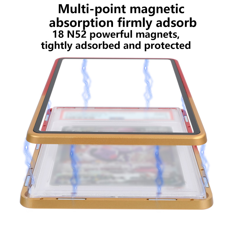 AliExpress Gradient Color Aluminum Alloy Graded Cards Protector Case for PSA/BGS, UV & Scratch Resistant Trading Card Bumper Display Holder, view 5