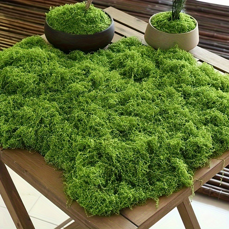 AliExpress Green Fake Moss DIY Crafts Grass Artificial Moss Faux Preserved Moss Green Plant Home Room Garden Decor Landscape Fake Grass, view 3