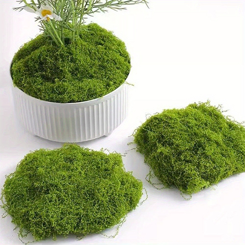 AliExpress Green Fake Moss DIY Crafts Grass Artificial Moss Faux Preserved Moss Green Plant Home Room Garden Decor Landscape Fake Grass, view 4