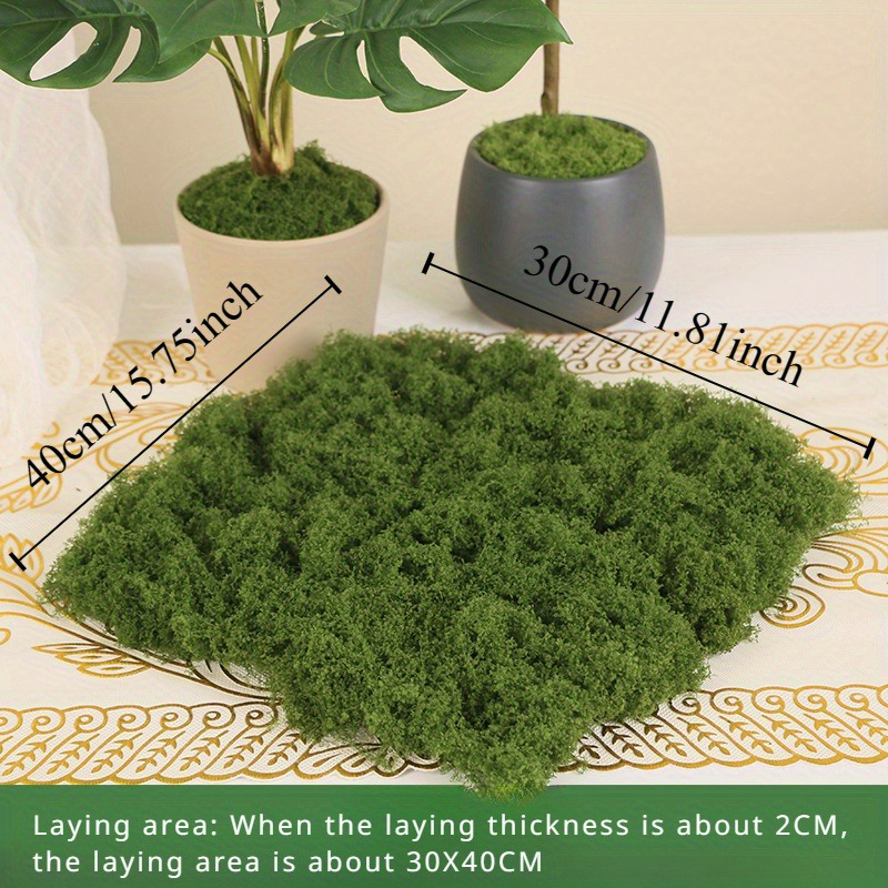 AliExpress Green Fake Moss DIY Crafts Grass Artificial Moss Faux Preserved Moss Green Plant Home Room Garden Decor Landscape Fake Grass, view 6