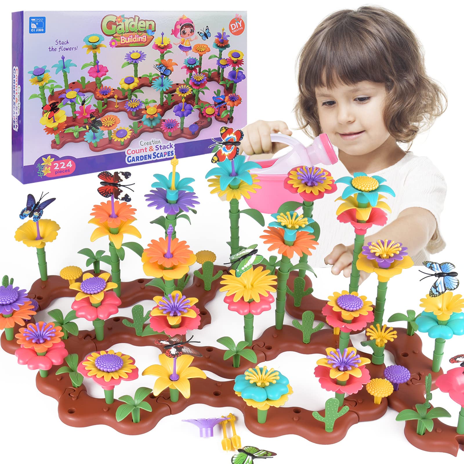 AliExpress Grow Their Imagination with STEM Educational Flower Garden Building Toy - Perfect Gift for 3-7 Year Old Boys & Girls!