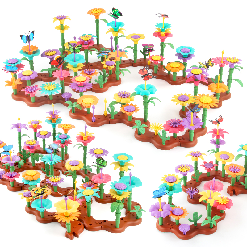 AliExpress Grow Their Imagination with STEM Educational Flower Garden Building Toy - Perfect Gift for 3-7 Year Old Boys & Girls!, view 2