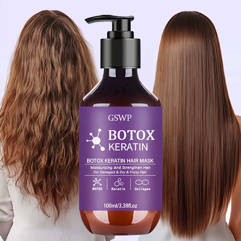 AliExpress GSWP Botox Keratin Hair Mask, moisturizes and strengthens damaged hair, reduces frizz, split ends and tangles.100ml/200ml