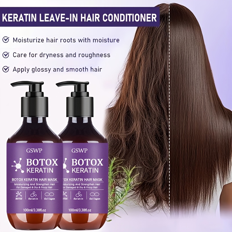 AliExpress GSWP Botox Keratin Hair Mask, moisturizes and strengthens damaged hair, reduces frizz, split ends and tangles.100ml/200ml, view 2