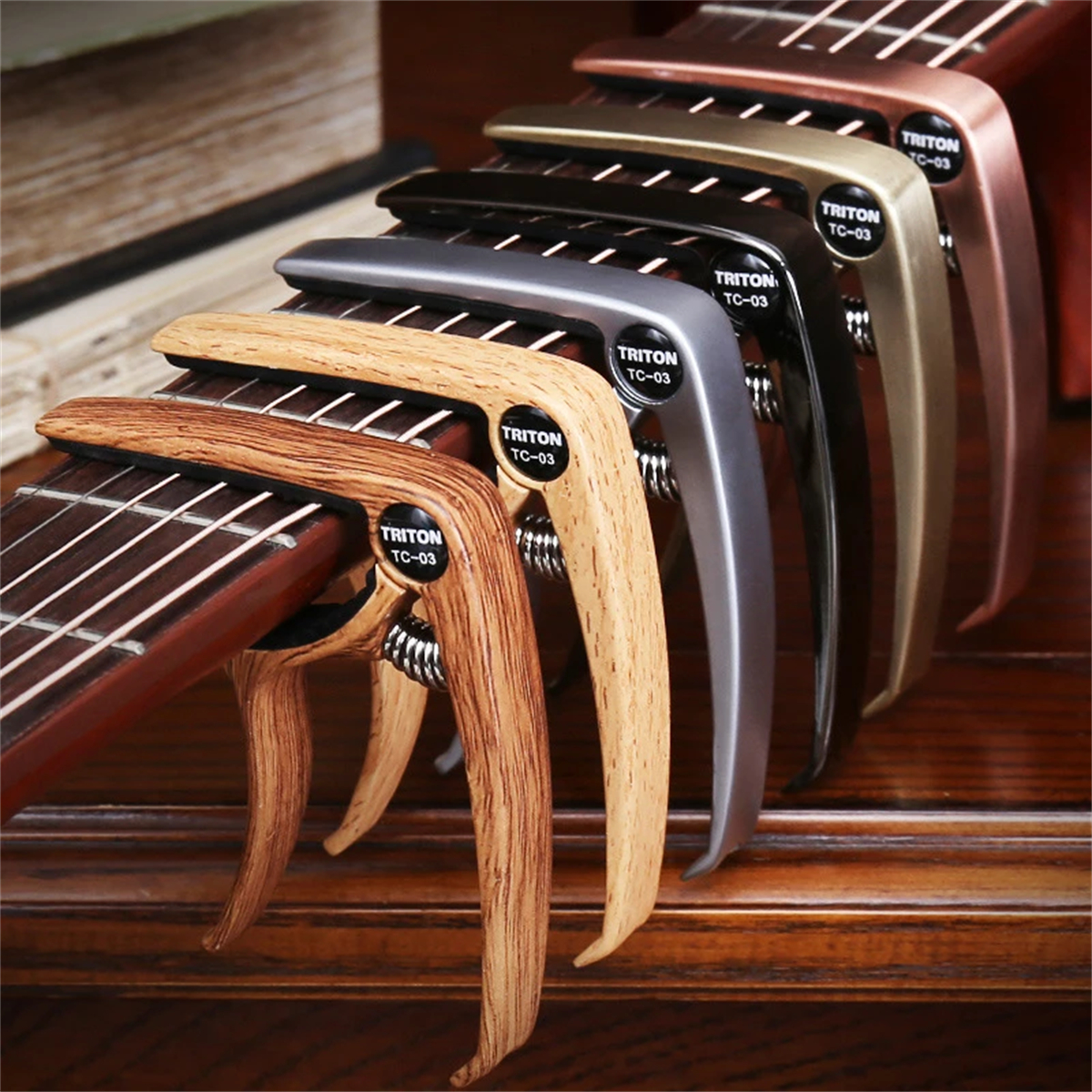 AliExpress Guitar Capo Metal 1PCS Aluminum Alloy Guitar Tuner Clamp Professional Key Trigger Capo for Acoustic Electric Musical Instruments