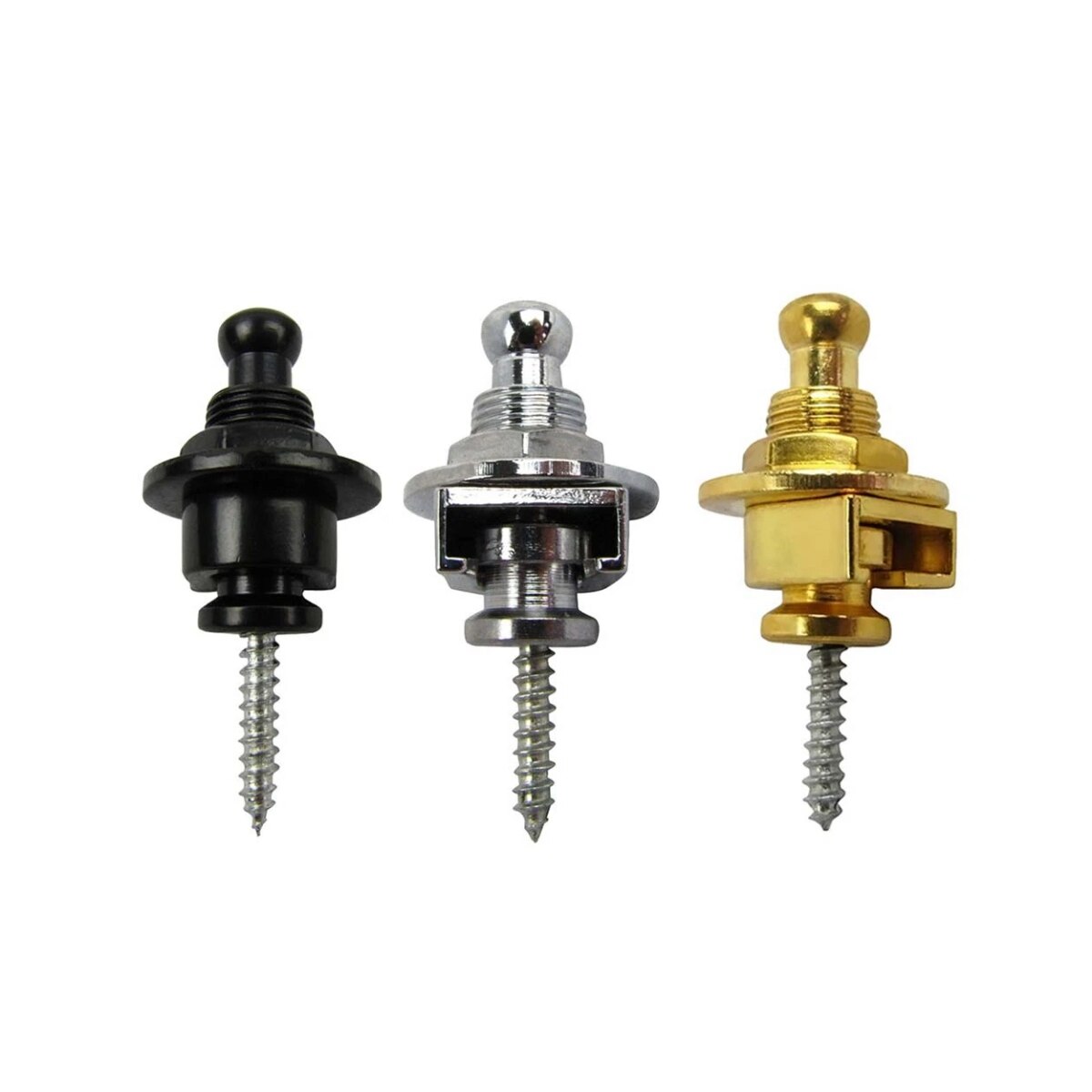 AliExpress Guitar Strap Buttons Pins 1/2PCS 3 Color For Choose Premium Guitar Strap Locks Metal Security Strap Buttons Metal End Pins