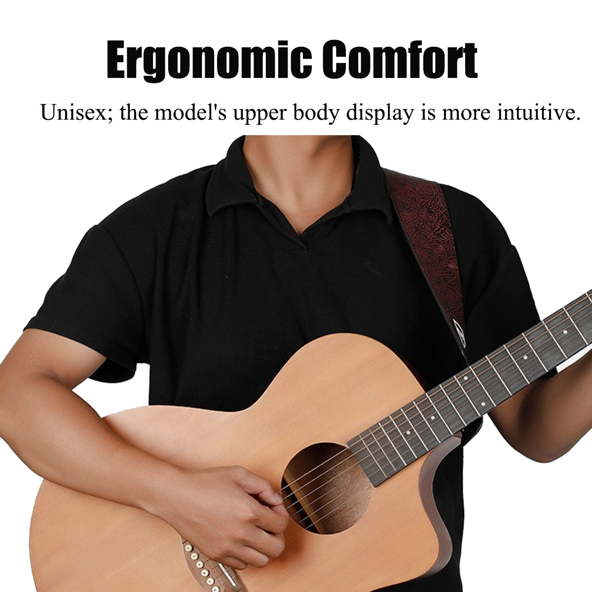 AliExpress Guitar Strap Vintage 2.5 Inch Adjustable Soft Embroidered Belt Classical Bass Music Hobby Guitar Accessories, view 6