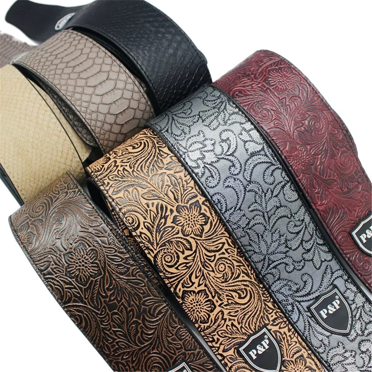 AliExpress Guitar Strap Vintage 2.5 Inch Adjustable Soft Embroidered Belt Classical Bass Music Hobby Guitar Accessories