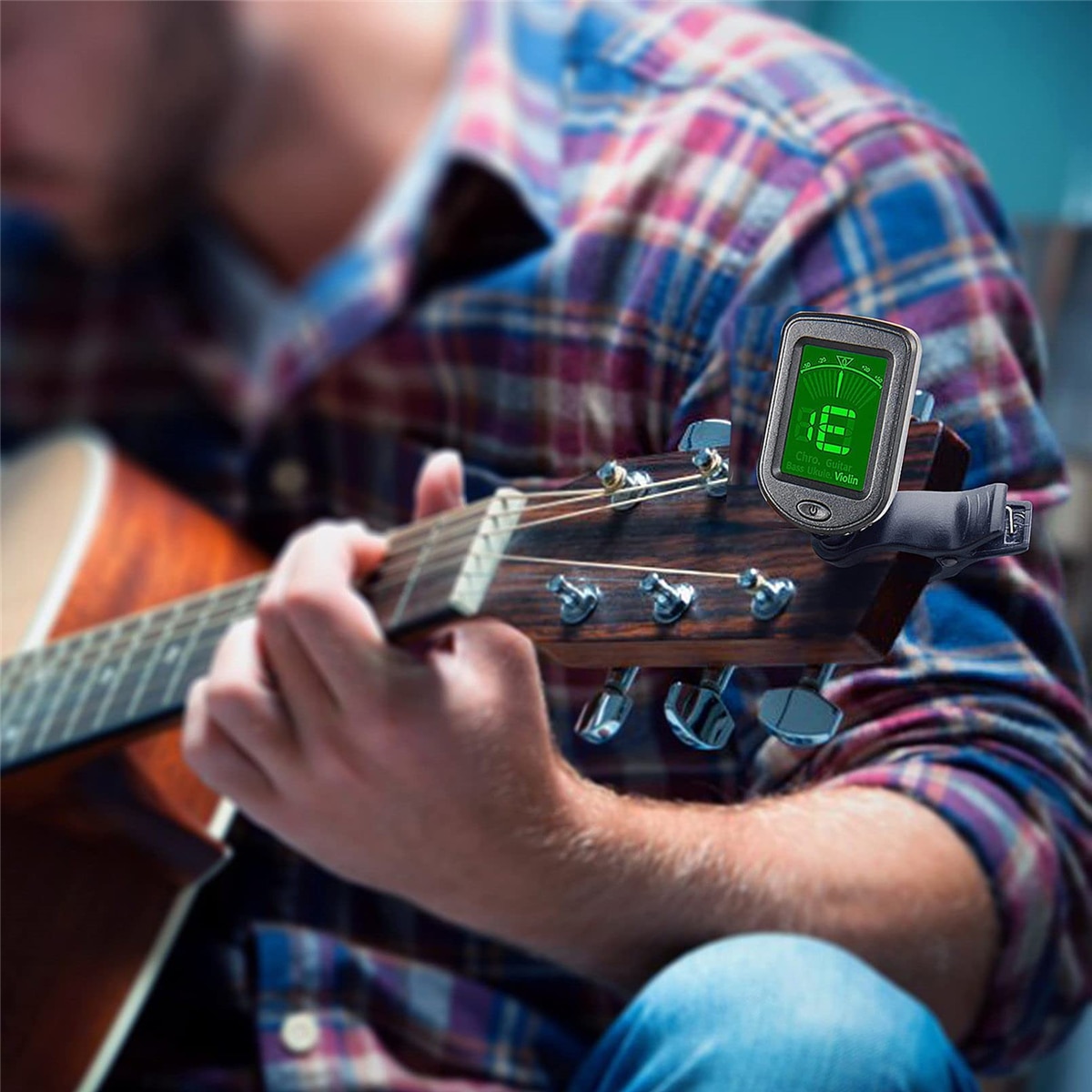 AliExpress Guitar Tuner For All Instruments Clip on Electronic Tuner for Guitar Bass Ukulele Violin Mandolin Banjo, view 5
