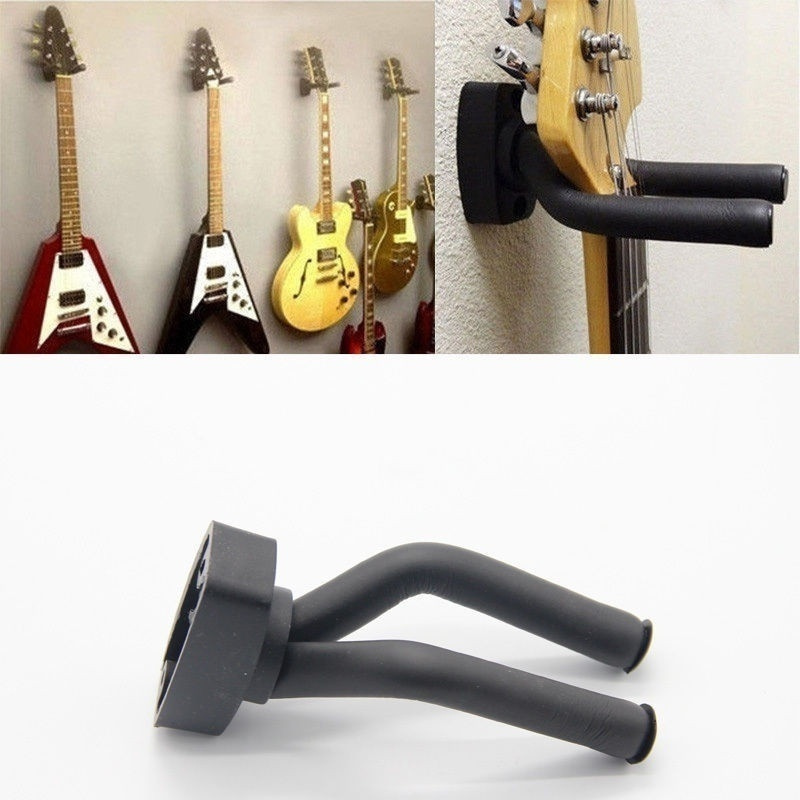 AliExpress Guitar Wall Mount Hanger Hook Acoustic Electric Bass Guitar Wall Hook Hanger Black Metal Holder Hanger 1 Pack, view 6