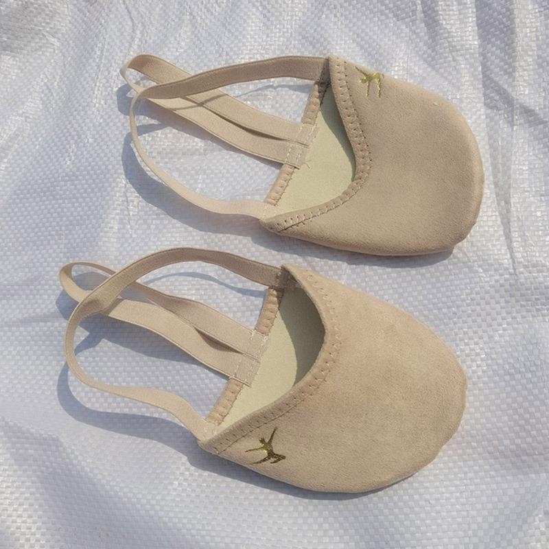 AliExpress Gymnastic Shoes Half Soles Ballet Shoes Pirouette Shoes Belly Dance Shoes Turning Shoes for Woman, view 3