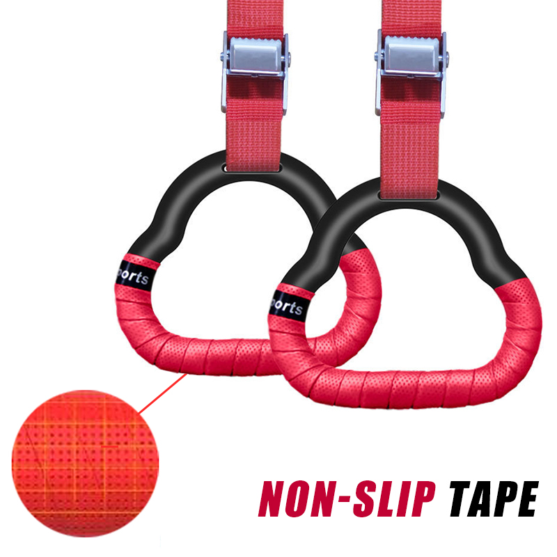 AliExpress Gymnastics Rings Kid Sport Toy Non-Slip Gym Rings With Swing Adjustable Straps Pull-up Workout Gymnastics Fitness Equipment Toy, view 2