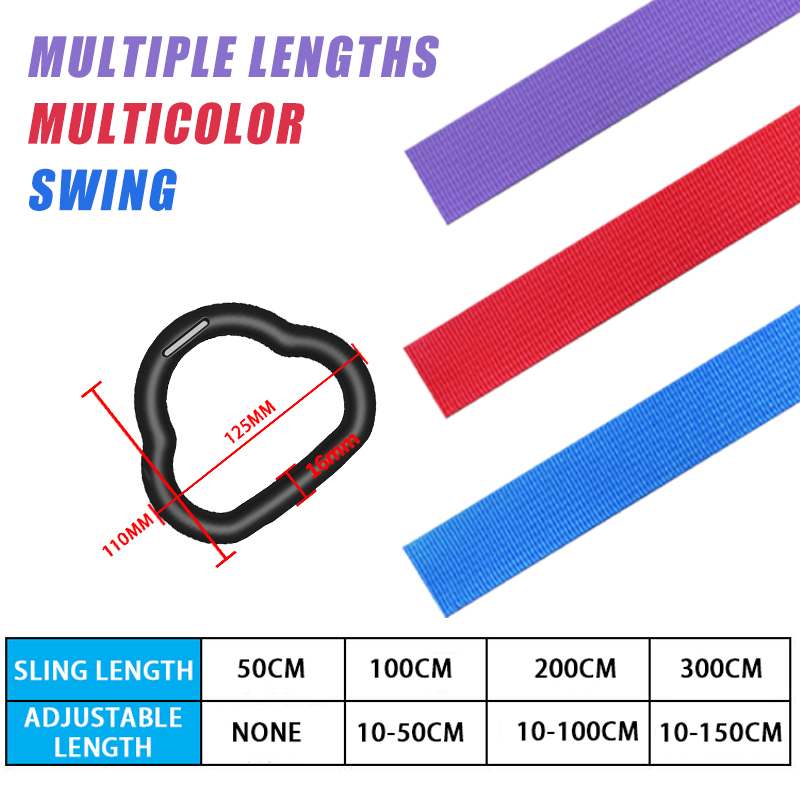 AliExpress Gymnastics Rings Kid Sport Toy Non-Slip Gym Rings With Swing Adjustable Straps Pull-up Workout Gymnastics Fitness Equipment Toy, view 5