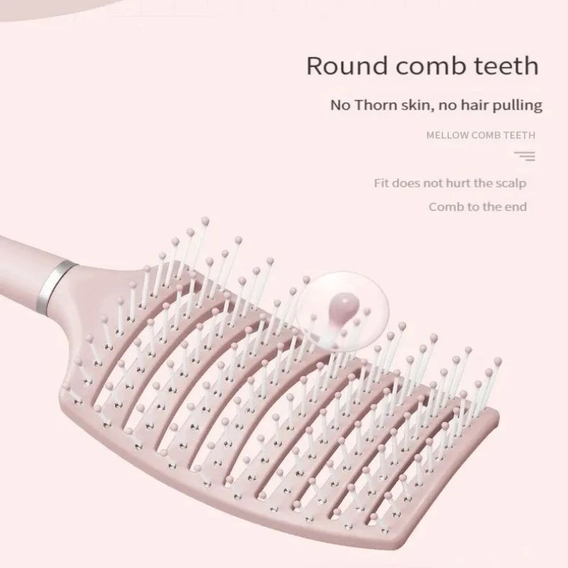 AliExpress Hairbrush Air Cushion Comb Fluffy Anti-Hair Loss Massage Hair Brush For All Hair Types For Long Thick Thin Curly Natural Hair, view 4