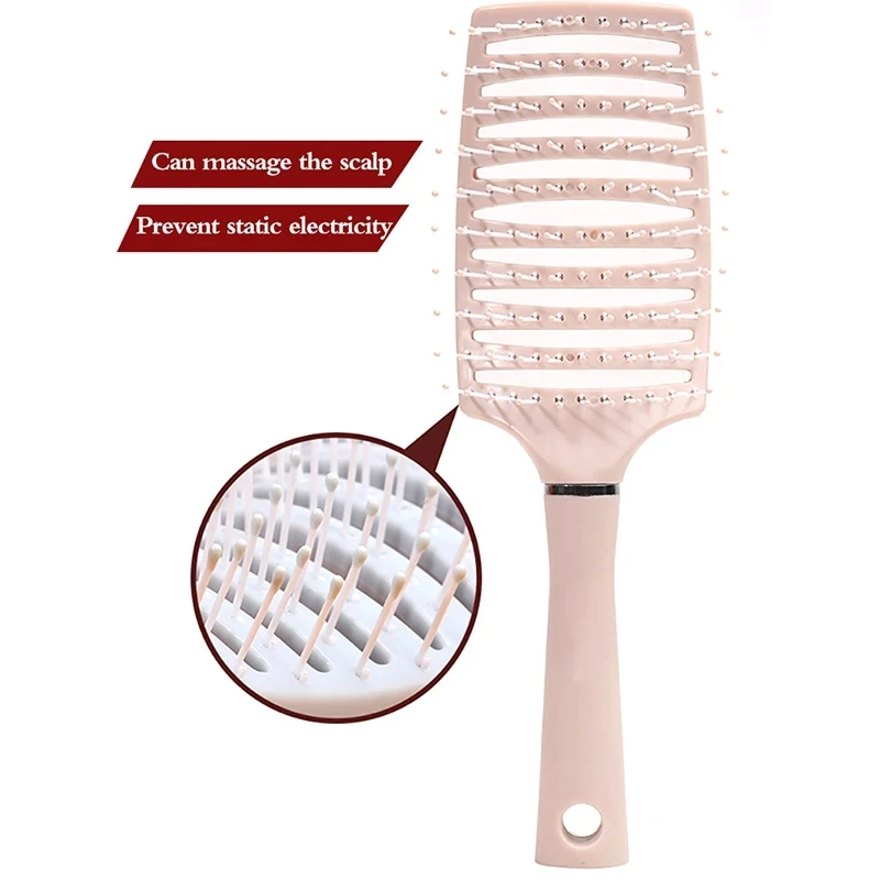 AliExpress Hairbrush Air Cushion Comb Fluffy Anti-Hair Loss Massage Hair Brush For All Hair Types For Long Thick Thin Curly Natural Hair, view 5