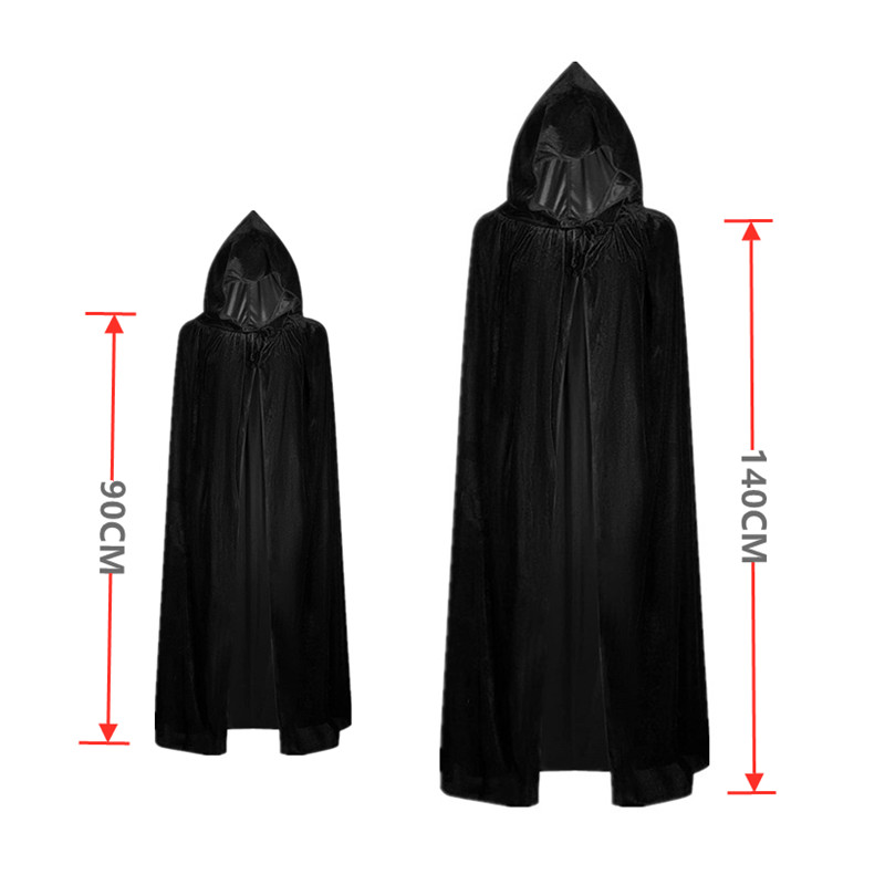 AliExpress Halloween Scary Costume Grim Reaper Costume for Boys Kids Costume with Glowing Red Eyes with Gloves Mask, view 3