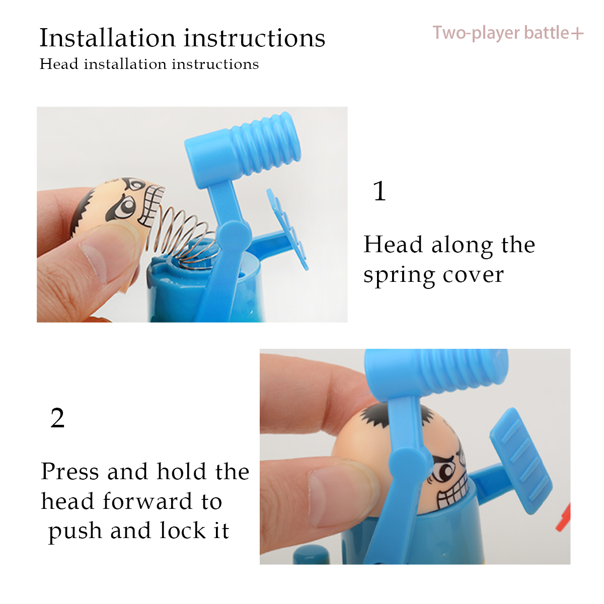 AliExpress Hammer Battle Toys, Mini Children's Head Knocking Little Man Fighting Table Games Cute Cartoon Shapes, Toy Gifts for Boys Girls, view 5
