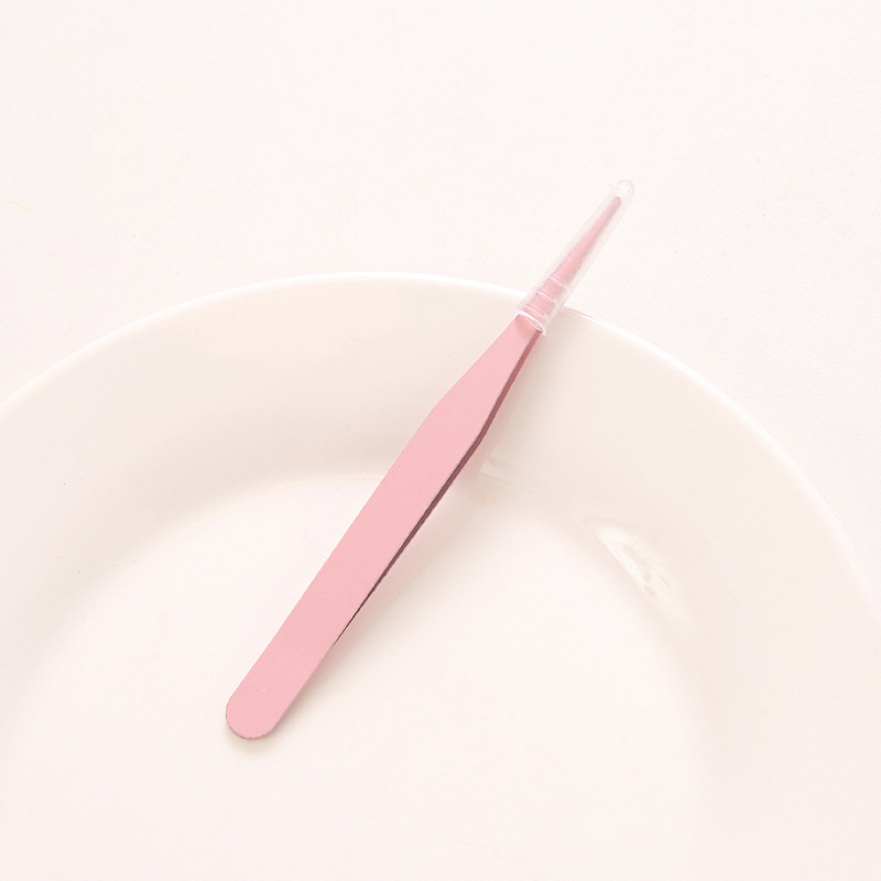 AliExpress Hand account tool tweezers macaroon color metal elbow straight head student handmade sticker clip School office supplies, view 6