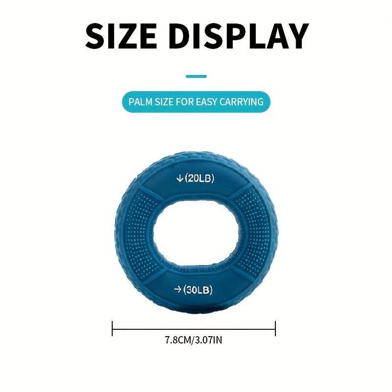 AliExpress Silicone Hand Grip Strengthening Ring (20-80 lb), view 6