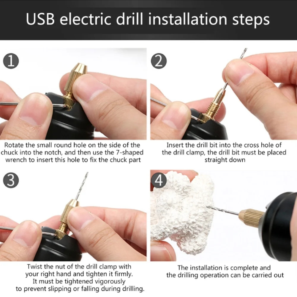 AliExpress Handheld Mini USB Electric Drill for Resin Crafts, view 5