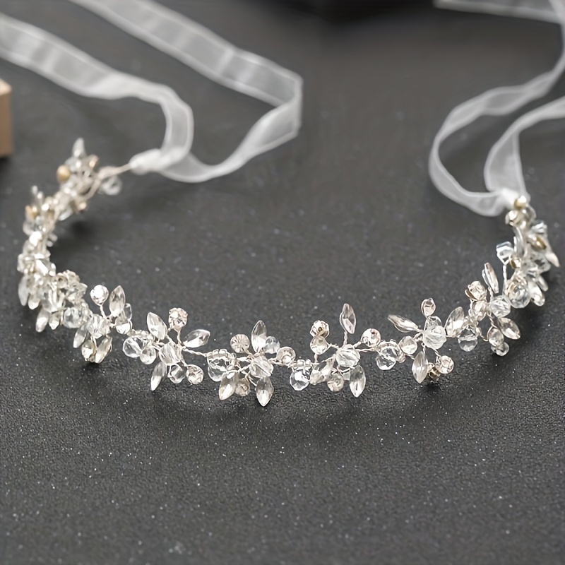 AliExpress Handmade Crystal Hair Vine Headband Fashion Rhinestone Hairband Tiara Bridal Wedding Hair Accessories Jewelry Hair Vine Headband
