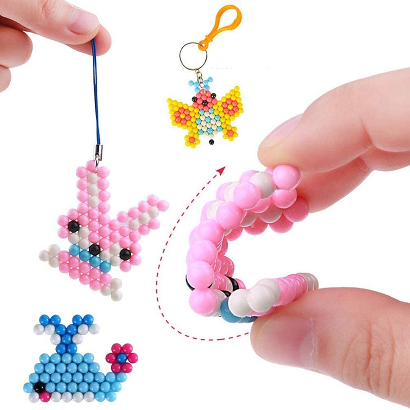 AliExpress Handmade Magic Water Fuse Beads Creative Beads DIY Art Crafts Toys Magic Water Sticky Beads Sensory Toys Set with Accessories, view 4