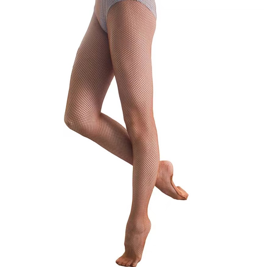 AliExpress Hard Network Professional Fishnet Tights Women Latin Dance Dress Ladies Ballroom Latin Dance Stockings Elastic Latin Pantyhose, view 4
