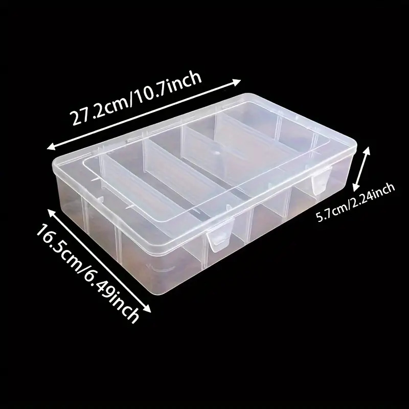 AliExpress Five-Compartment Transparent Hardware Storage Box, view 5