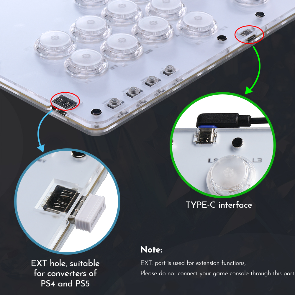 AliExpress Haute42 BOOTER 5 Gaming Converter For HautePad Hitbox Adapter For PS5 /PS4 Console Arcade Stick Controller Converter For PS5, view 5