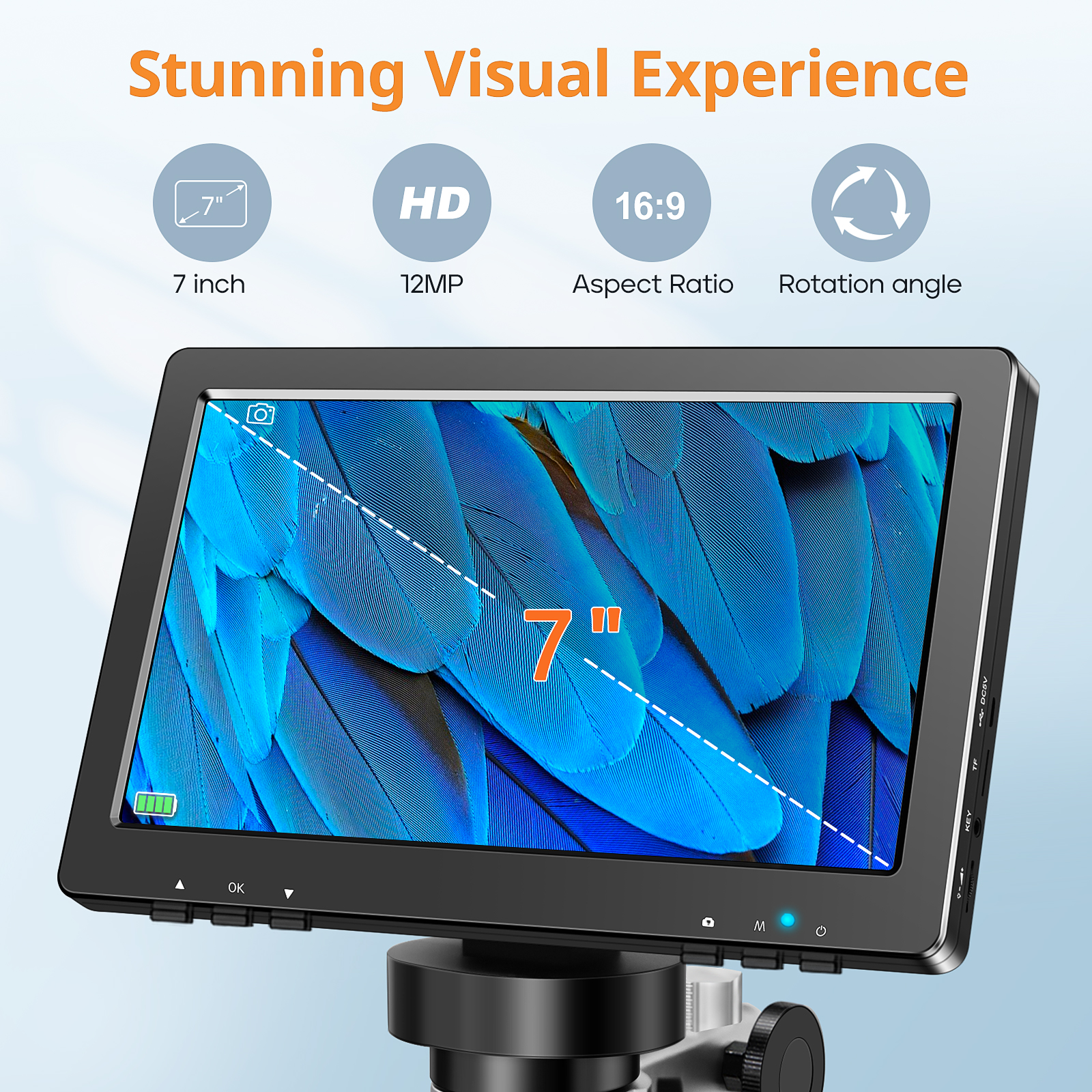 AliExpress Hayve 7-Inch Digital Microscope with 12MP Camera, view 2