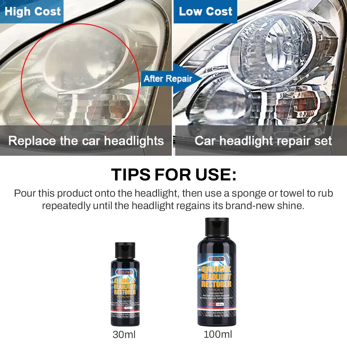 AliExpress Headlight Restoration Polishing Paste LHB-16, view 6