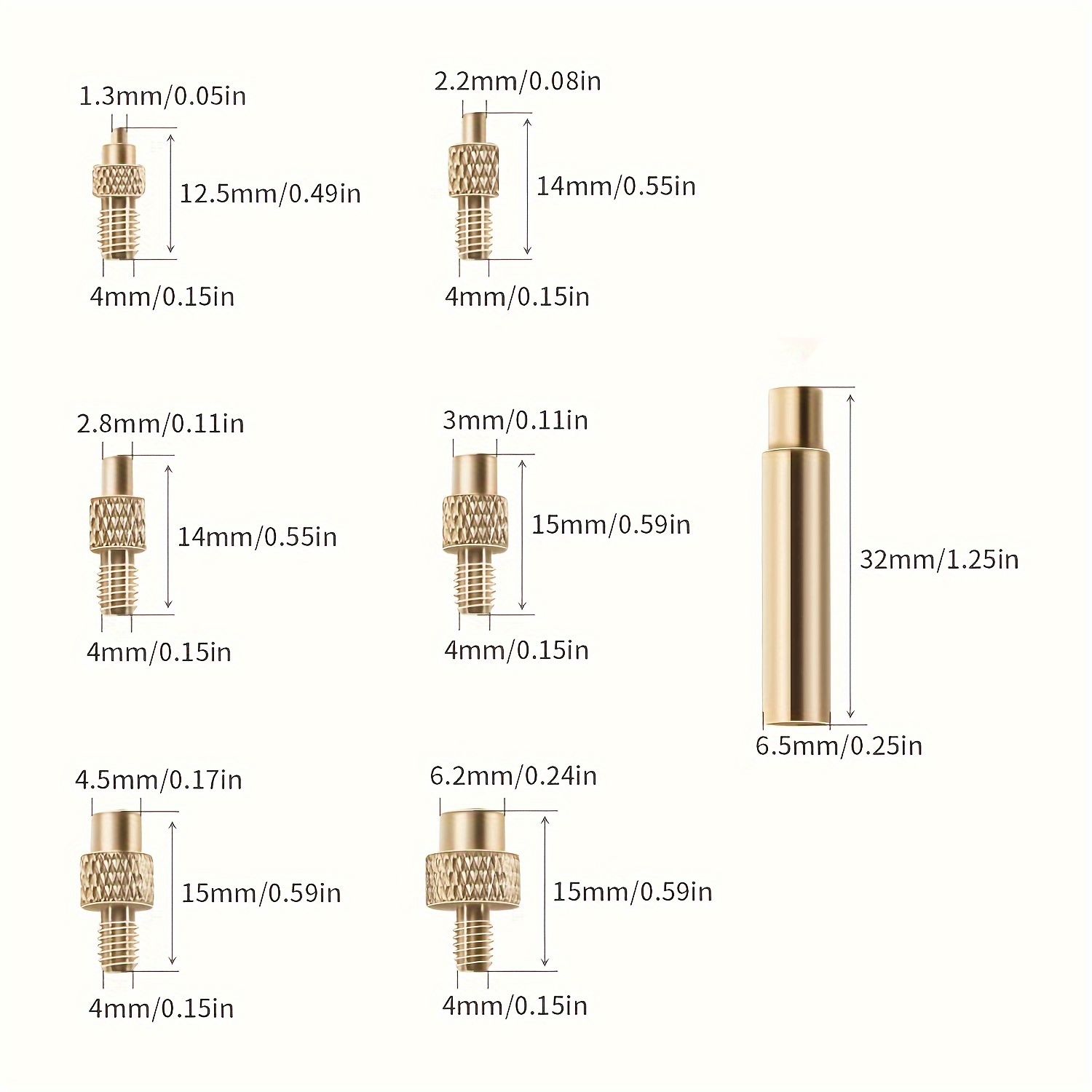 AliExpress Brass Heat Set Insert Kit for 3D Printing, view 6