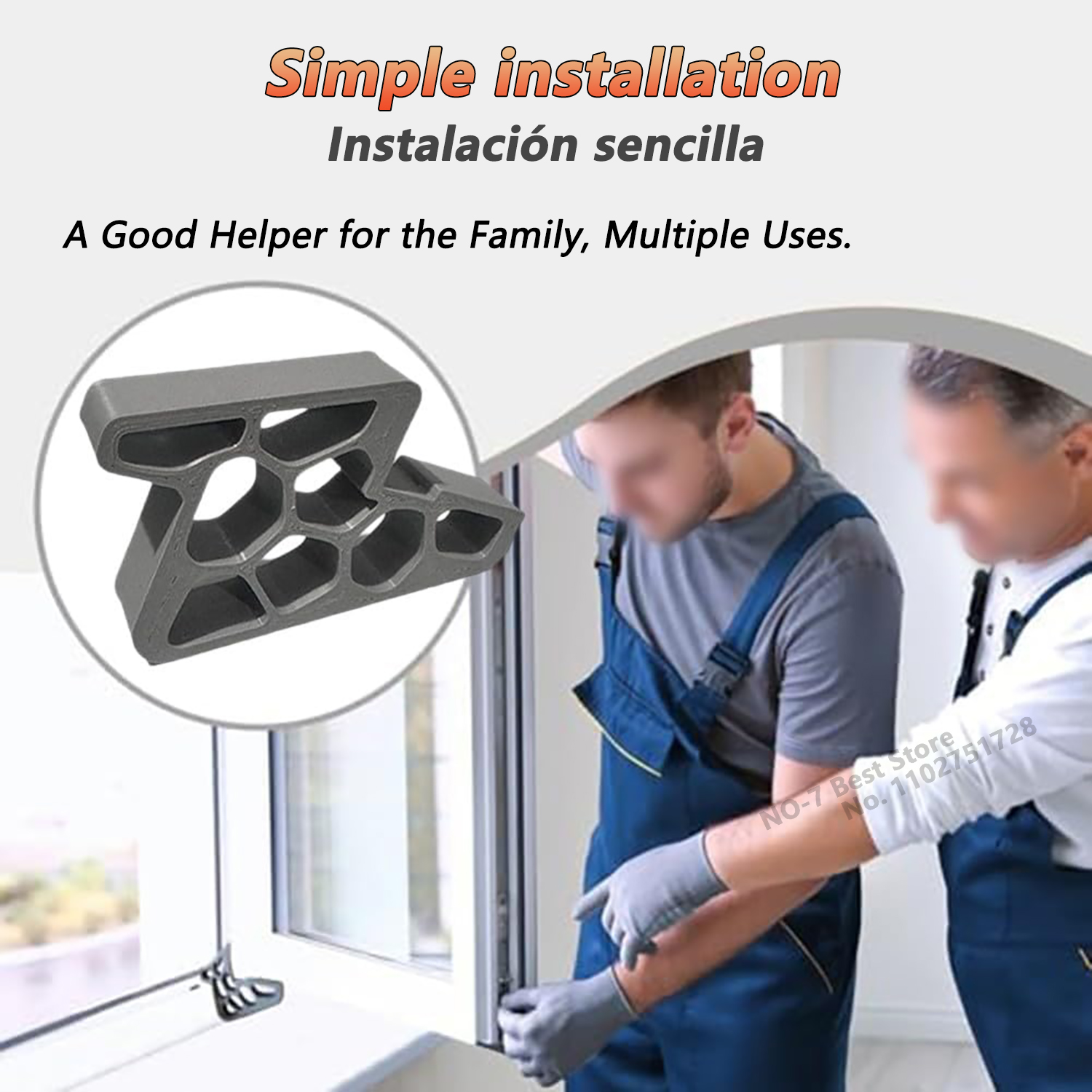 AliExpress Heavy-Duty Non-Slip Door Stopper Wedge, view 2