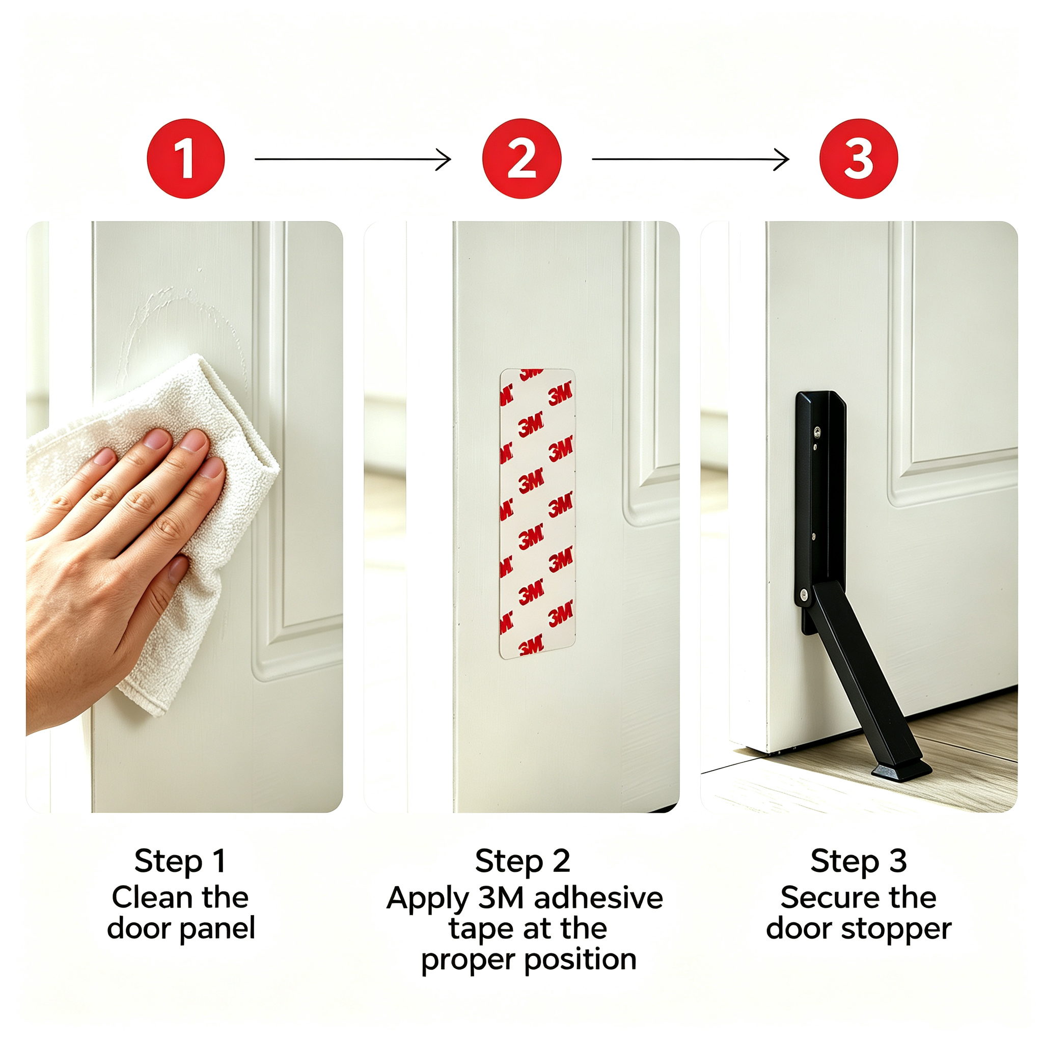 AliExpress Heavy‑Duty Metal Door Stopper Non‑Slip High Hardness Windproof Anti‑Collision Door Blocker Safety Door Gap Stop for Household, view 3