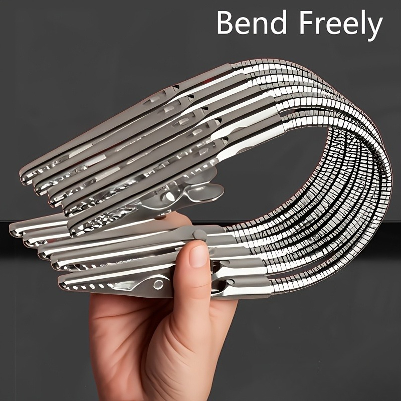 AliExpress Heavy-Duty Multipurpose Double-Headed Crocodile Clip Holder - Dual Clamp with Bendable Design,Compatible with Mosquito Coils