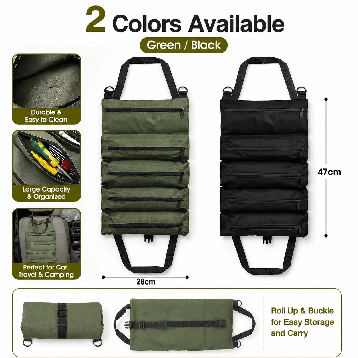 AliExpress Oxford Fabric Roll-Up Tool Bag, view 2
