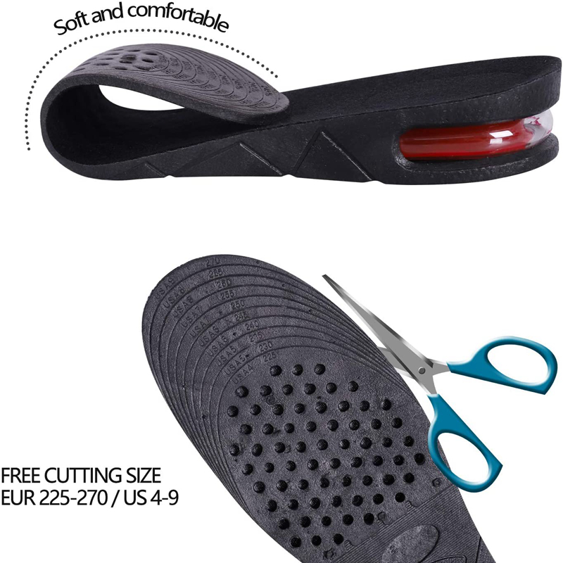 AliExpress Height Increase Insoles Air Cushion Elevator Shoe Insole Lifts Kits Inserts for Men Women Taller Insoles 3-9cm Variable Height, view 3