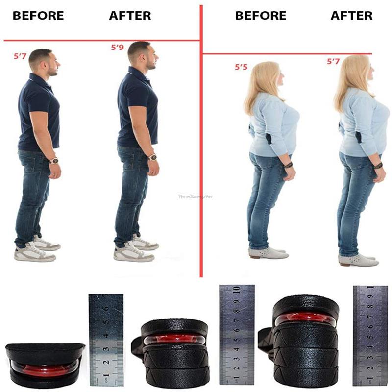 AliExpress Height Increase Insoles Air Cushion Elevator Shoe Insole Lifts Kits Inserts for Men Women Taller Insoles 3-9cm Variable Height, view 6