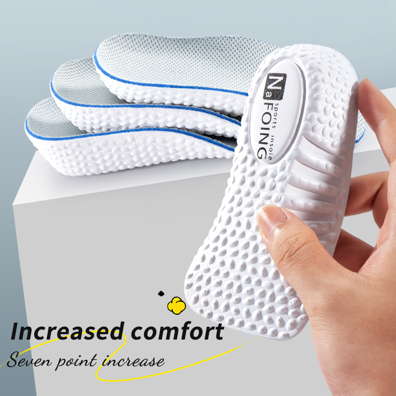AliExpress Height Increase Insoles Men Women Shoes Flat Feet Arch Support Orthopedic Insoles Sneakers Heel Lift Memory Foam Soft Shoe Pads
