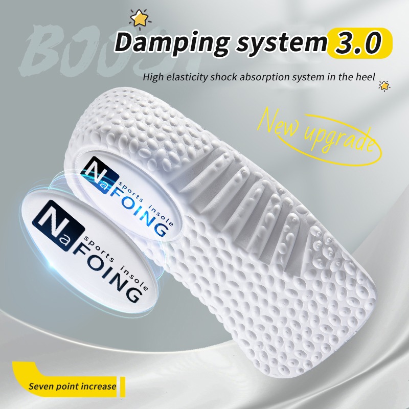 AliExpress Height Increase Insoles Men Women Shoes Flat Feet Arch Support Orthopedic Insoles Sneakers Heel Lift Memory Foam Soft Shoe Pads, view 2
