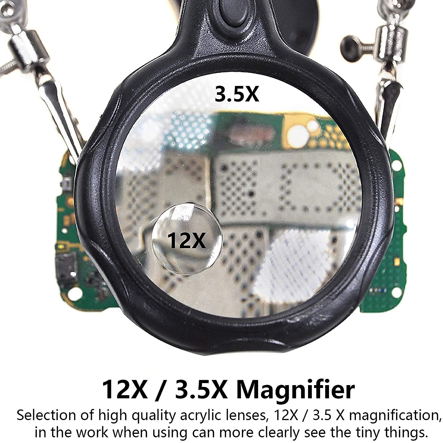 AliExpress Helping Hands Soldering Station with Magnifier, view 2